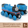 Fisher-Price HBJ99 Thomas and Friends Wooden Railway Edward Engine and Coal-Car