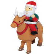 IS 76016 Wind Up Santa Riding Reindeer | Metro Hobbies