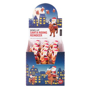IS 76016 Wind Up Santa Riding Reindeer | Metro Hobbies