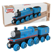 Fisher-Price HBJ99 Thomas and Friends Wooden Railway Edward Engine and Coal-Car