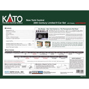 Kato 763-2 N NYC 20th Century Limited 9 Car Set