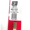 K&S Metals 8155 1/4 OS Brass Square Tube