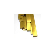 K&S Metals 5078 Brass Strip 0.032 + 1/4 + 1/2x12in Bendable