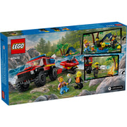 LEGO 60412 City 4x4 Fire Truck with Rescue Boat