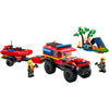 LEGO 60412 City 4x4 Fire Truck with Rescue Boat