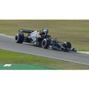Minichamps M110212044 1/18 Mercedes-AMG Petronas Formula One Team W12 E Performance HAMILTON 1st Brazilian GP 2021 With Flag