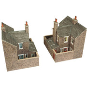 Metcalfe PO277 OO/HO Terraced House Backs Stone Card Kit | Metro Hobbies