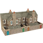 Metcalfe PO277 OO/HO Terraced House Backs Stone Card Kit | Metro Hobbies