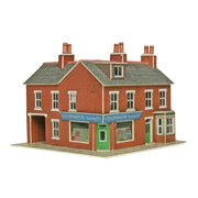 Metcalfe PN116 N Corner Shop & Pub Red Brick Card Kit