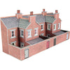 Metcalfe PN176 N Low Relief Red Brick Terraced House Backs Card Kit | Metro Hobbies
