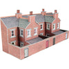 Metcalfe PN176 N Low Relief Red Brick Terraced House Backs Card Kit