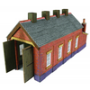 Metcalfe PN931 N Red Brick Single Track Engine Shed Card Kit | Metro Hobbies