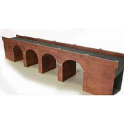 Metcalfe PO240 OO/HO Double Track Viaduct Red Brick Card Kit | Metro Hobbies
