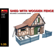 MiniArt 35556 1/35 Shed with Wooden Fence