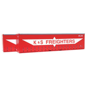 On Track Models HO 40ft Curtain Sided Container K&S Red