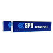On Track Models HO 40ft Curtain Sided Container SPD Transport Dark Blue