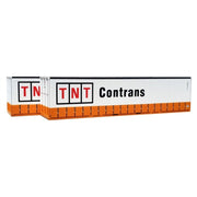 On Track Models HO 40ft Curtain Sided Container TNT Contrans