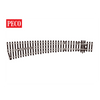 Peco SL87 HO/OO Code 100 Left Hand Curved Turnout
