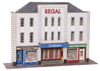 Metcalfe PO206 OO/HO Low Relief Cinema and 2 Shops Card Kit | Metro Hobbies