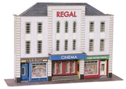 Metcalfe PO206 OO/HO Low Relief Cinema and 2 Shops Card Kit | Metro Hobbies