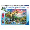 Ravensburger 10665-3 Time of the Dinosaurs 100pc Jigsaw Puzzle