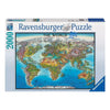 Ravensburger 16683-1 World Map Puzzle 2000pc*