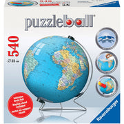 Ravensburger 12436-7 World Globe 3D 540pc Jigsaw Puzzle