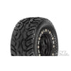Proline Dirt Hawg Tire Mounted Black Titus Bead-Loc Wheels * 2pcs