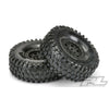 Proline 10128-10 Hyrax 1.9in Tyres Mounted on Impulse Black Plastic Internal Bead-Loc Wheels F/R 2pcs