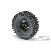 Proline 10128-10 Hyrax 1.9in Tyres Mounted on Impulse Black Plastic Internal Bead-Loc Wheels F/R 2pcs
