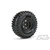 Proline 10128-10 Hyrax 1.9in Tyres Mounted on Impulse Black Plastic Internal Bead-Loc Wheels F/R 2pcs