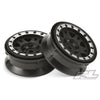 Proline 2769-13 Impulse 1.9in Black/Silver Plastic Internal Bead-Loc Wheel