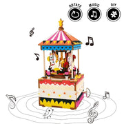 Robotime Merry-Go-Round Music Box 3D Puzzle