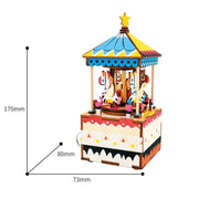 Robotime Merry-Go-Round Music Box 3D Puzzle