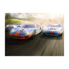Scalextric C3896A Legends Ford GT40 Le Mans 1968 Gulf Triple Pack Limited Edition*
