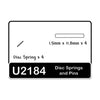 Schumacher U2184 Speed Pack Disc Springs and Drive Pins