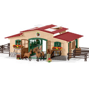 Schleich 42195 Stable with Horses & Accessories