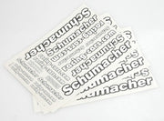 Schumacher U3478 Decal sheet Schumacher and Racing-Cars.com 3pk