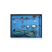 Hseng Dual Action Gravity Feed Airbrush Kit w/ 3 cups