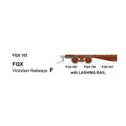 SDS Models HO VR FQX Container Wagon 3 Pack F