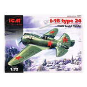 ICM 72071 1/72 I-16 Type 24 WWII Soviet Fighter