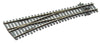 Peco SLE196 HO/OO Code 75 Left Hand Medium Radius Turnout Electrofrog | Metro Hobbies