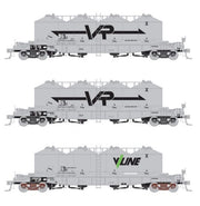 Southern Rail HO FX Lime & Sand Hopper VR & V/Line Circa 1990-2000s 3 Car Pack - Metro Hobbies
