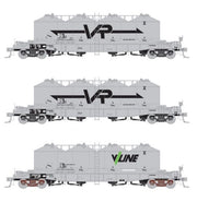 Southern Rail HO FX Lime & Sand Hopper VR & V/Line Circa 1990-2000s 3 Car Pack