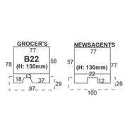 Superquick B22 OO/HO Two Country Town Shops Card Kit