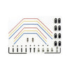 Tamiya 53842 Stabilizer Set (FandR); TA05