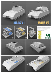 Takom 2050 1/35 Maus VI WWII German Super Heavy Tank V2