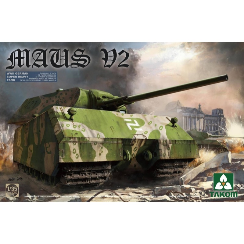 Takom 2050 1/35 Maus VI WWII German Super Heavy Tank V2 – Metro