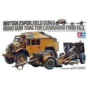 Tamiya 35044 1/35 British 25 Pounder Gun/Quad Kit