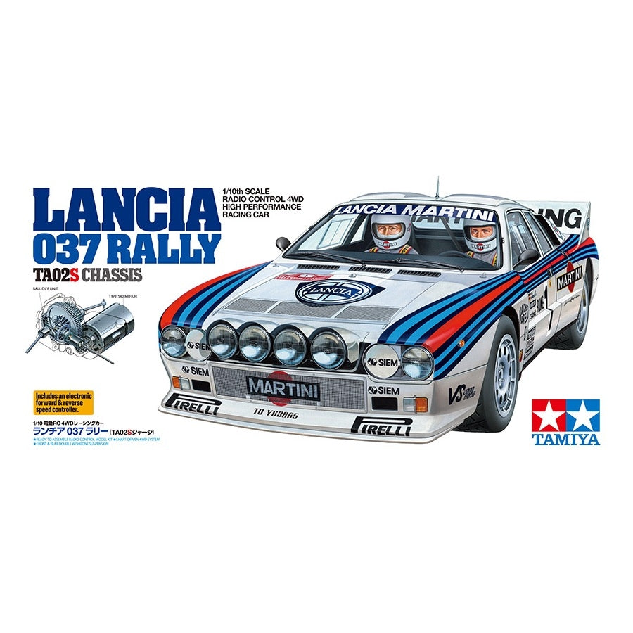 Tamiya 58654 Lancia 037 Rally 1/10 Kit TA02-S Chassis – Metro Hobbies